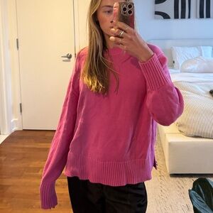 Guest in residence pink sweater